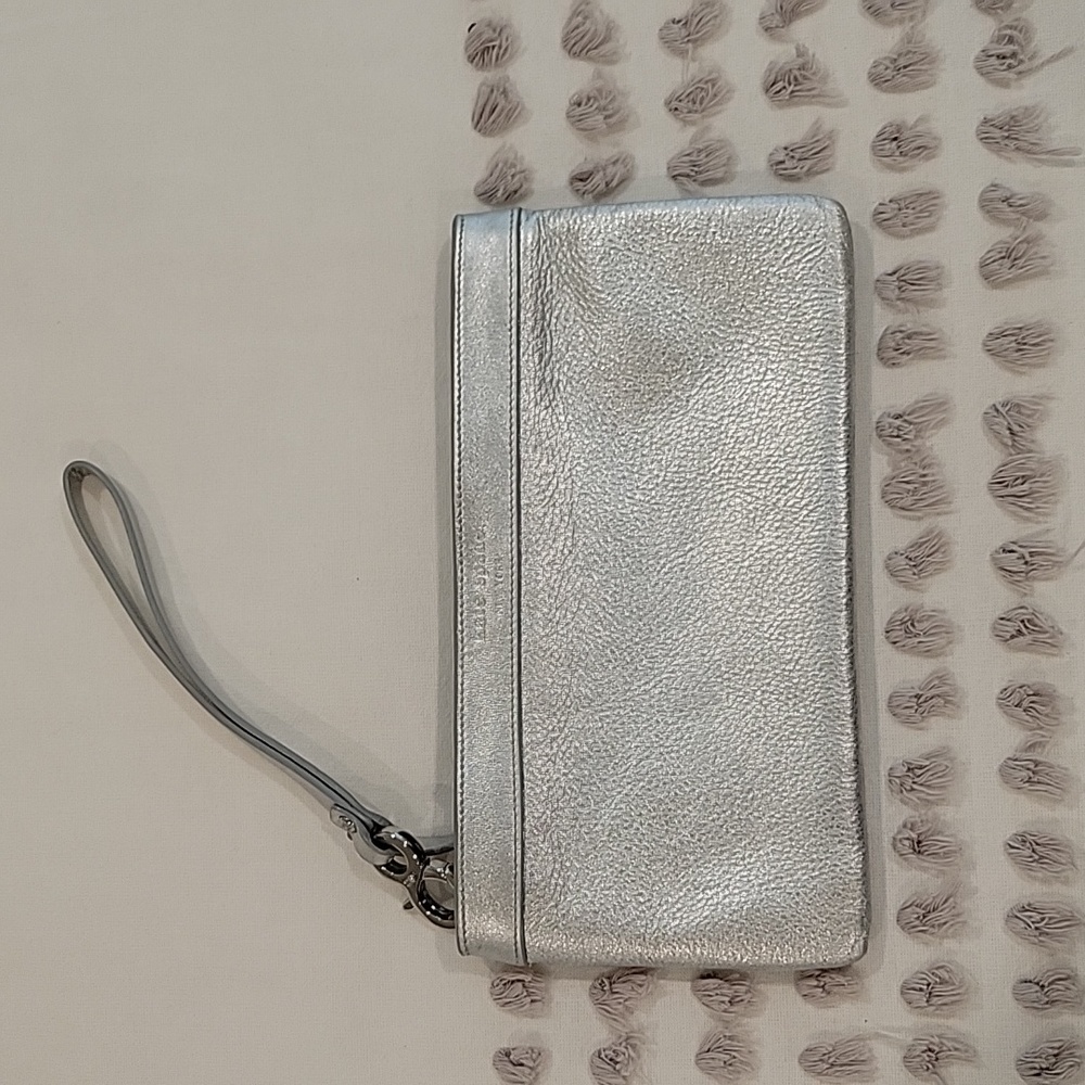 Kate Spade silver wristlet